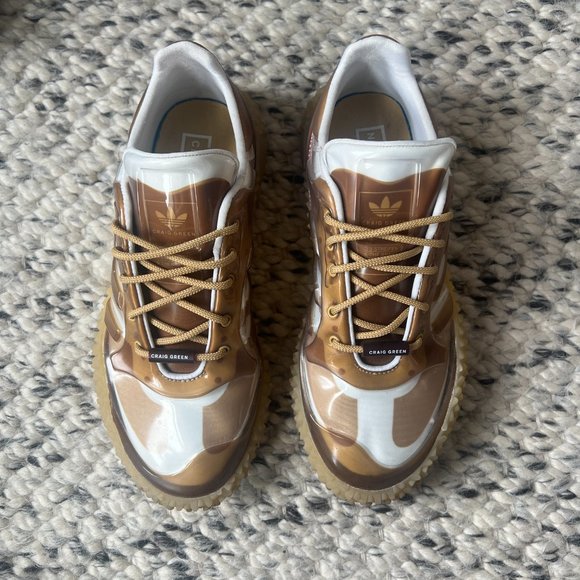 Adidas brown tan Polta AKH II sneakers special collaboration with Craig Green - Picture 3 of 7